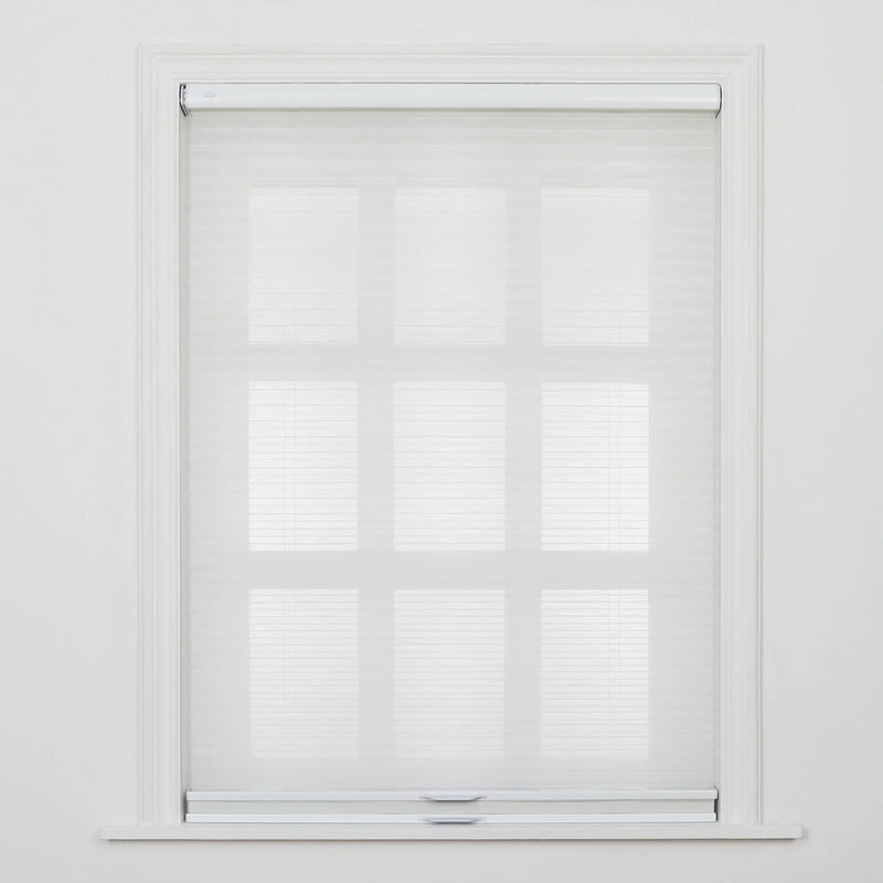 Aura No-Drill Day Night Blackout Cellular Window Blinds Cordless