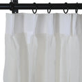 Florida Embossed White Semi Sheer Curtain Pleated?-TWOPAGES