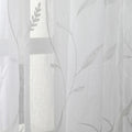 Florida Embossed White Semi Sheer Curtain Pleated?-TWOPAGES