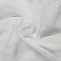 Florida Embossed White Semi Sheer Curtain Pleated?-TWOPAGES