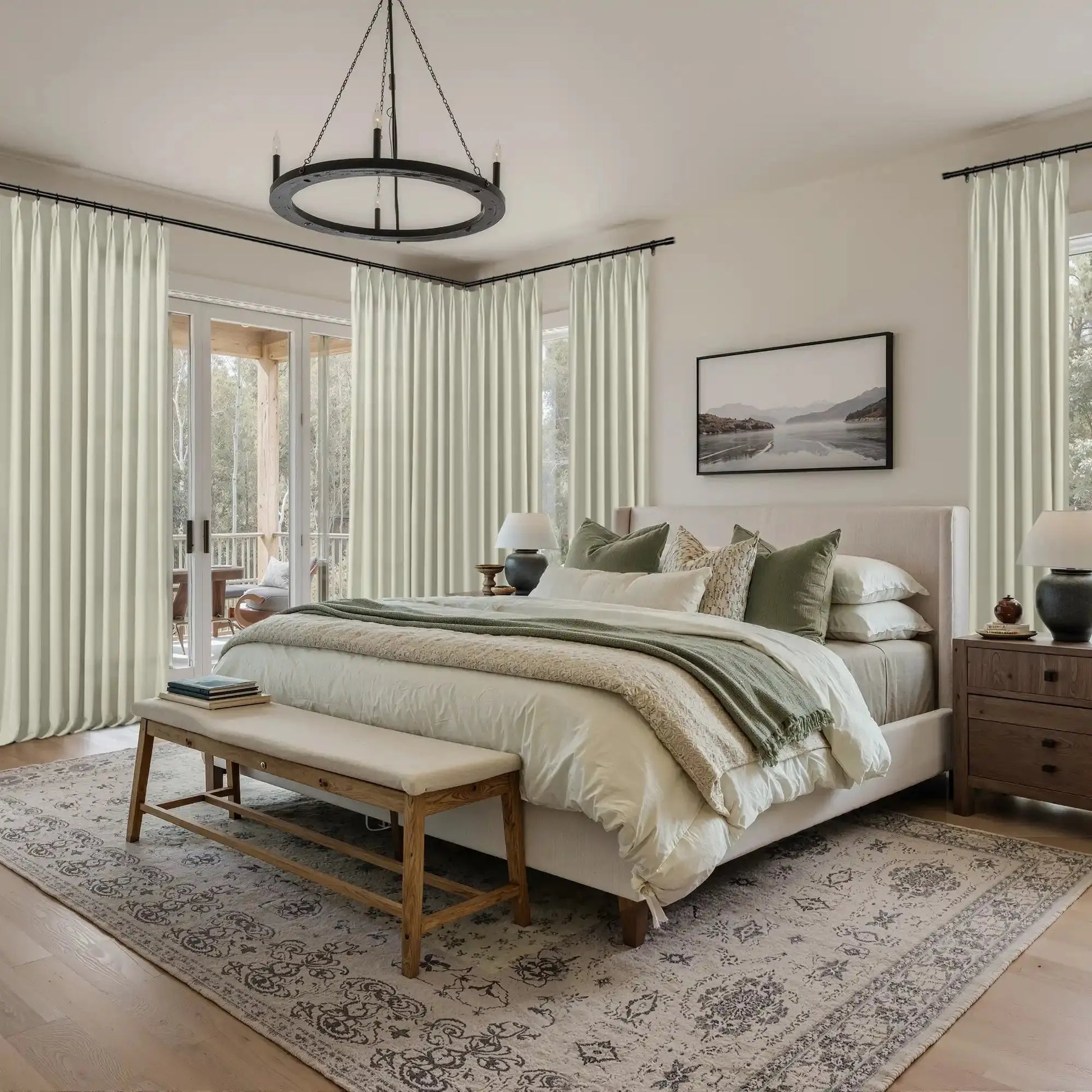 Karin Pure Wool Curtain Pleated -TWOPAGES