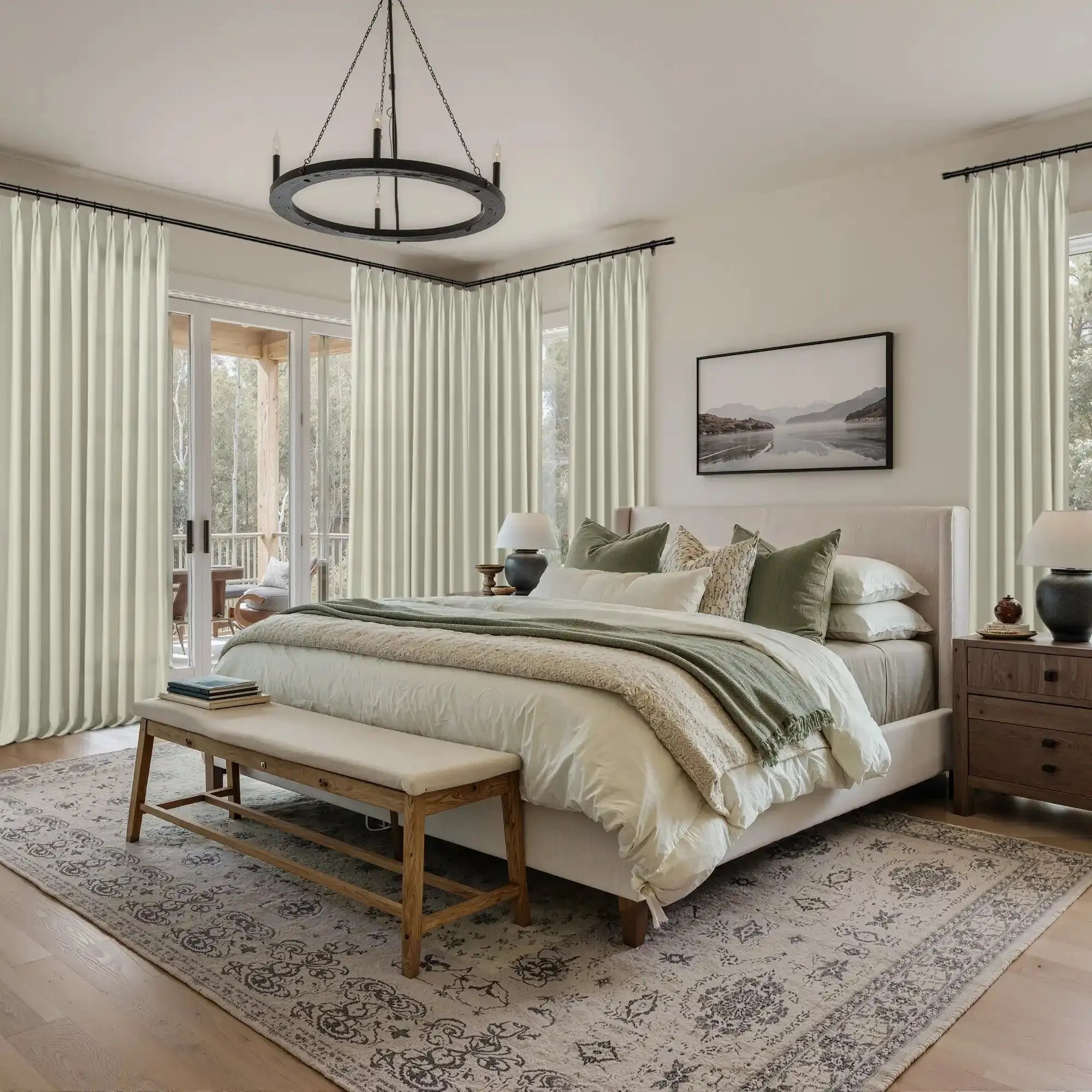 Karin Pure Wool Curtain Pleated -TWOPAGES