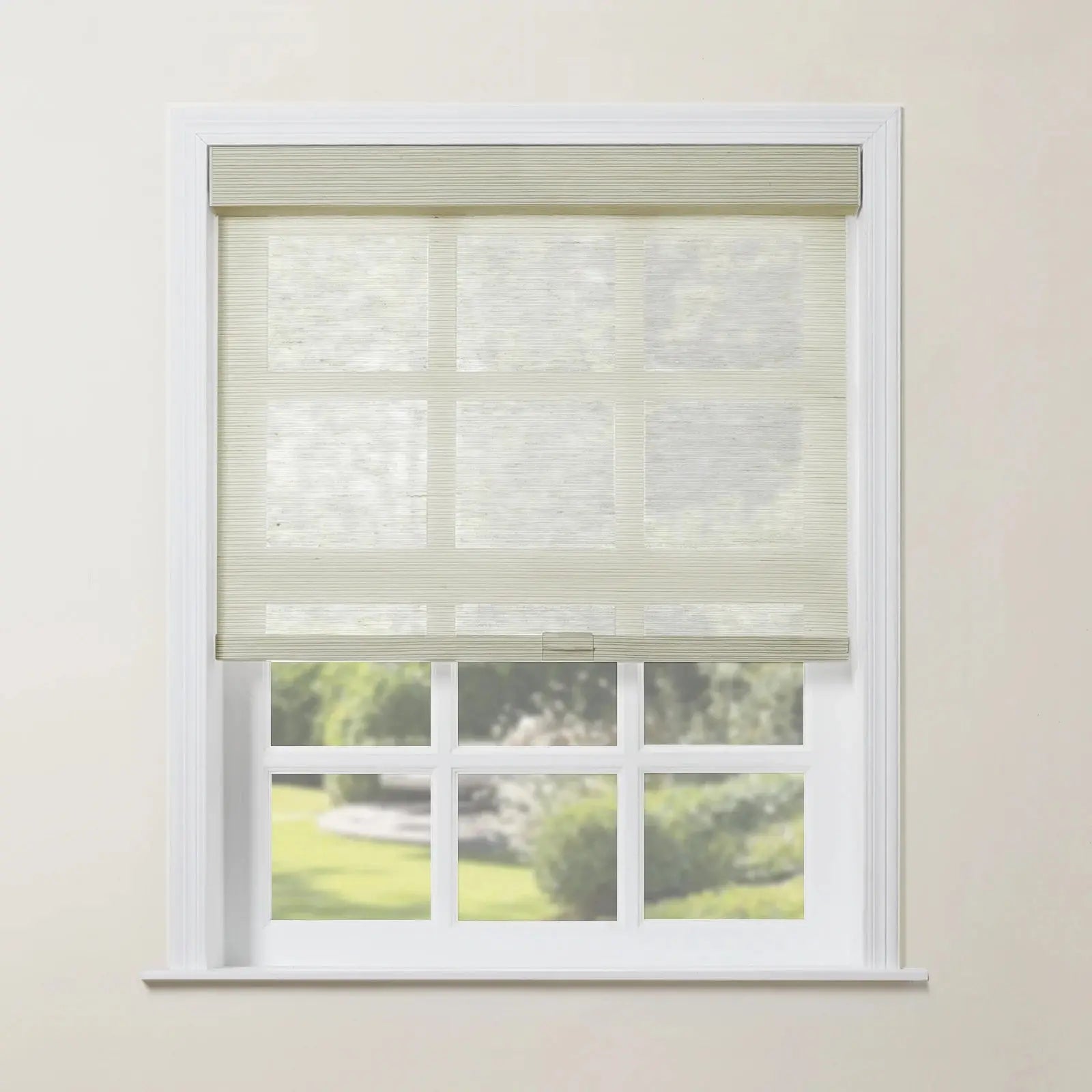Rae Natural Jute Woven Wood Roller Blinds Cordless-?-TWOPAGES