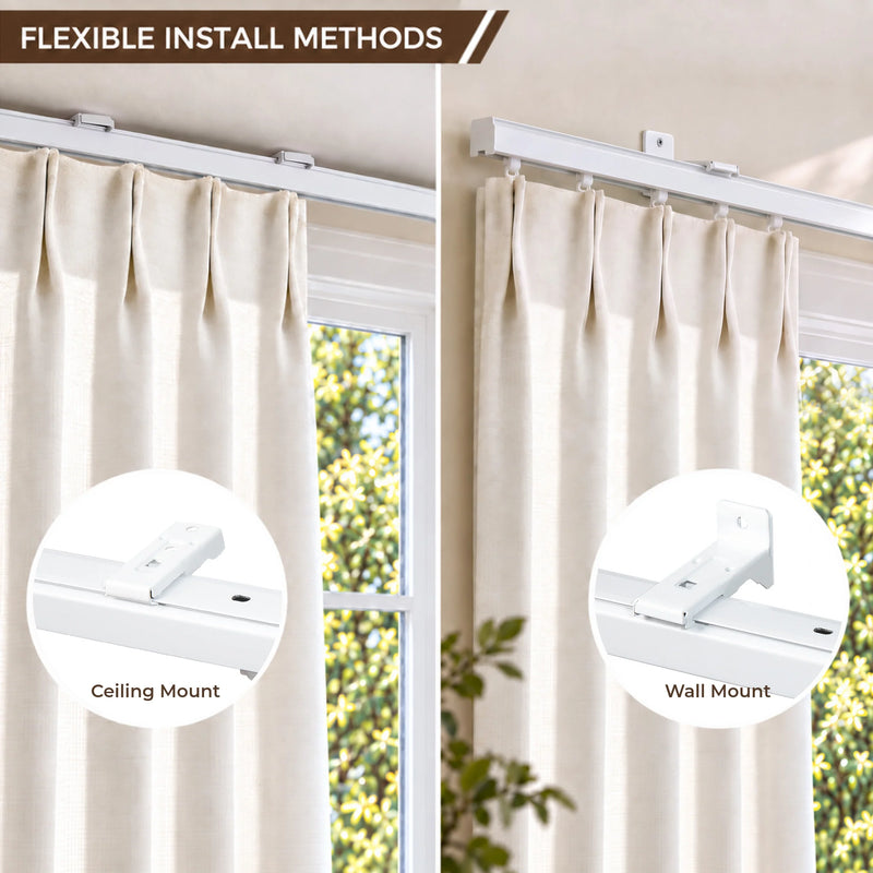 LORA Flexible Curtain Track System for Windows & Room Dividers