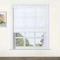 Alvin Motorized Sheer Room Darkening Roller Blind-?White M110-1-TWOPAGES