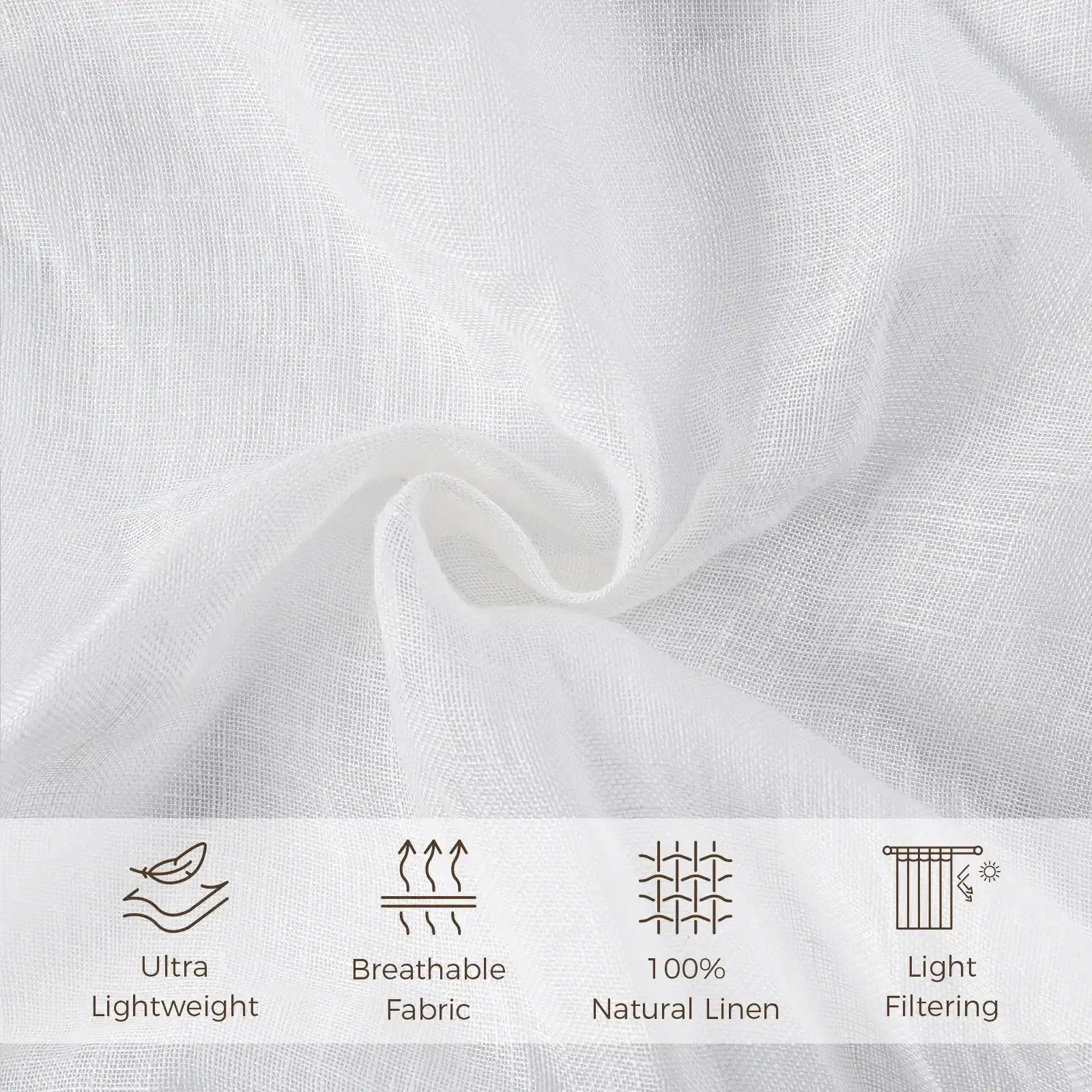 Joy 100% Linen Sheer Curtain Pleated?-TWOPAGES