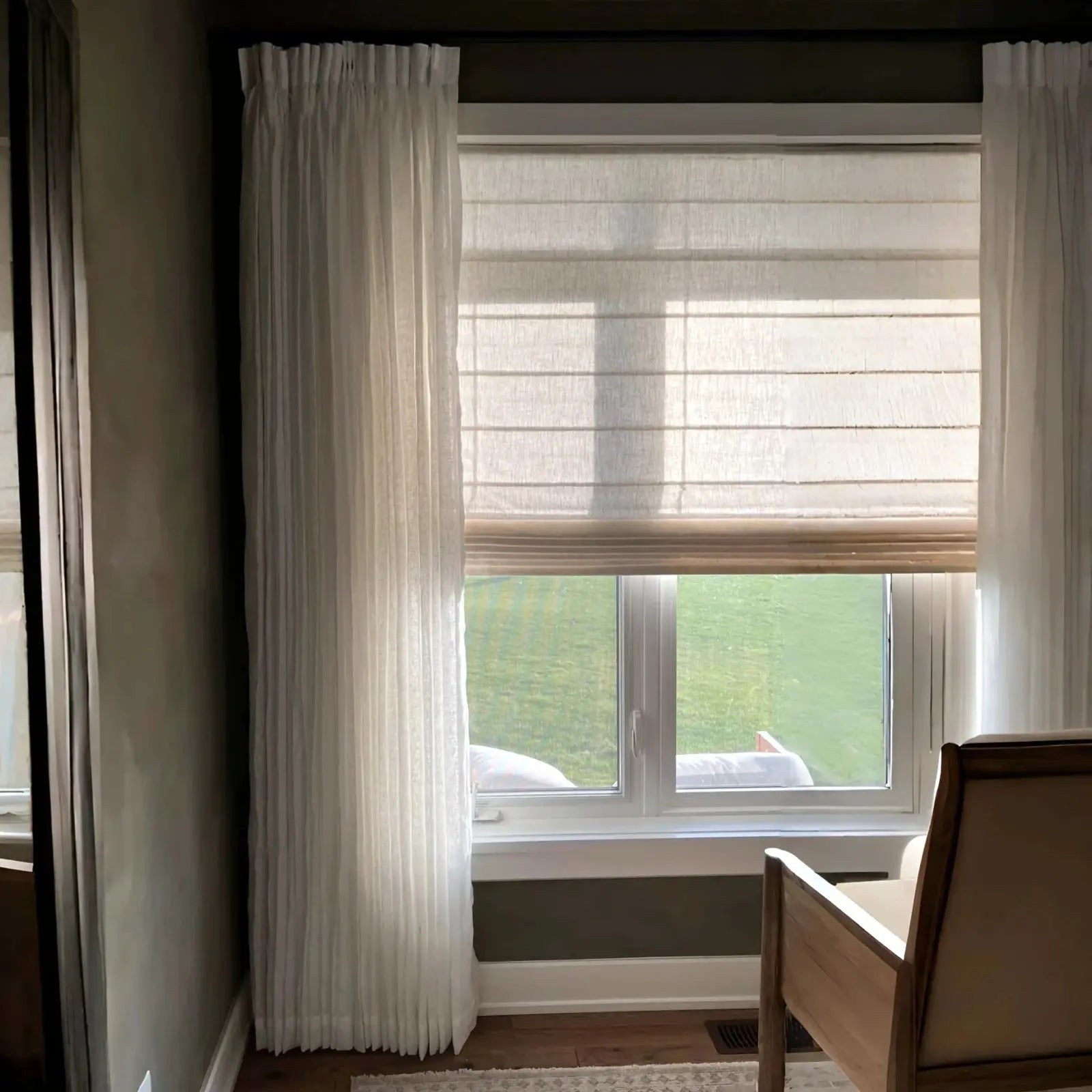 Joy 100% Linen Sheer Curtain Pleated?-TWOPAGES