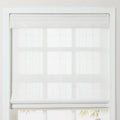 Sybil Bamboo Roman Blind - White TWOPAGES CURTAINS