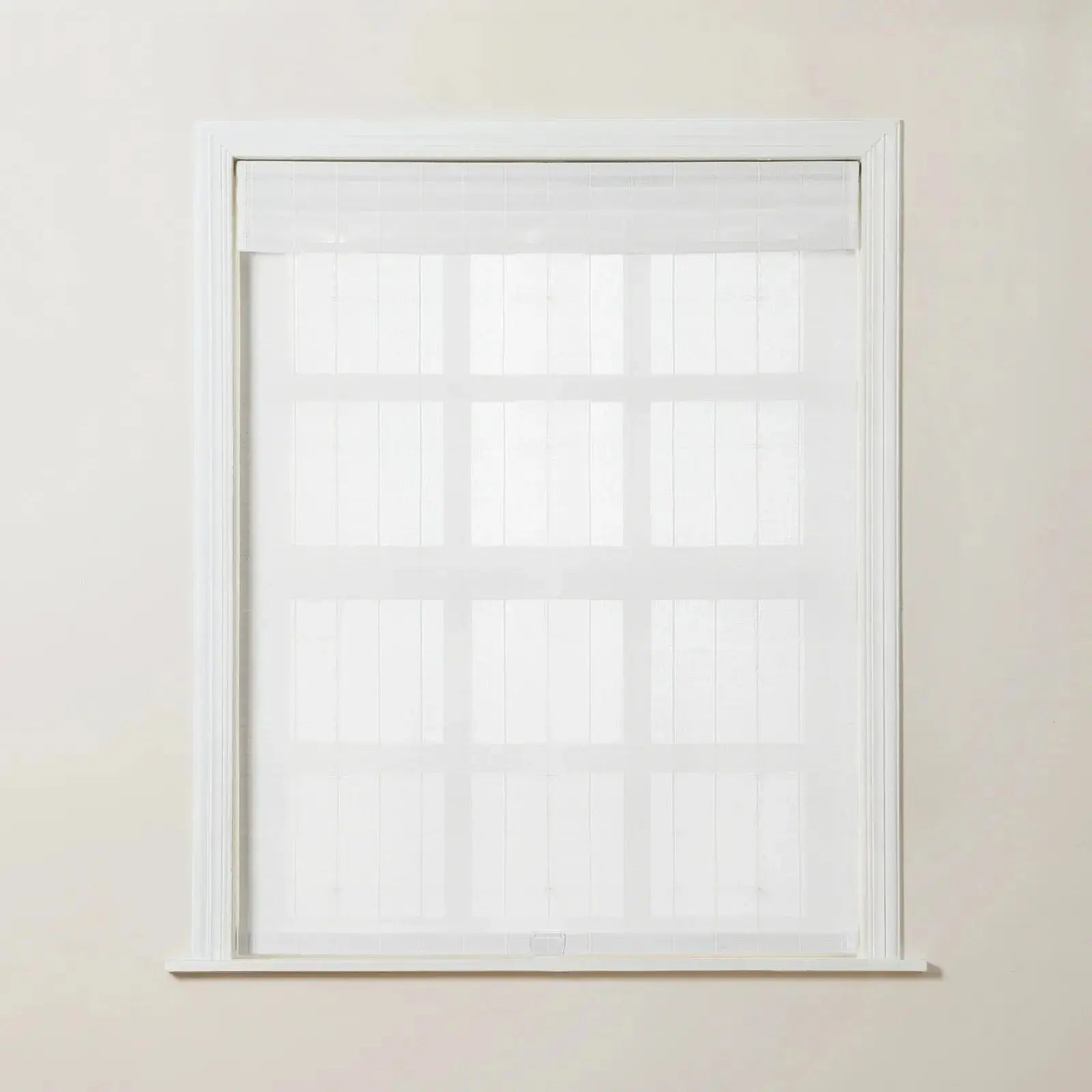 Sybil Bamboo Roman Blind - White TWOPAGES CURTAINS