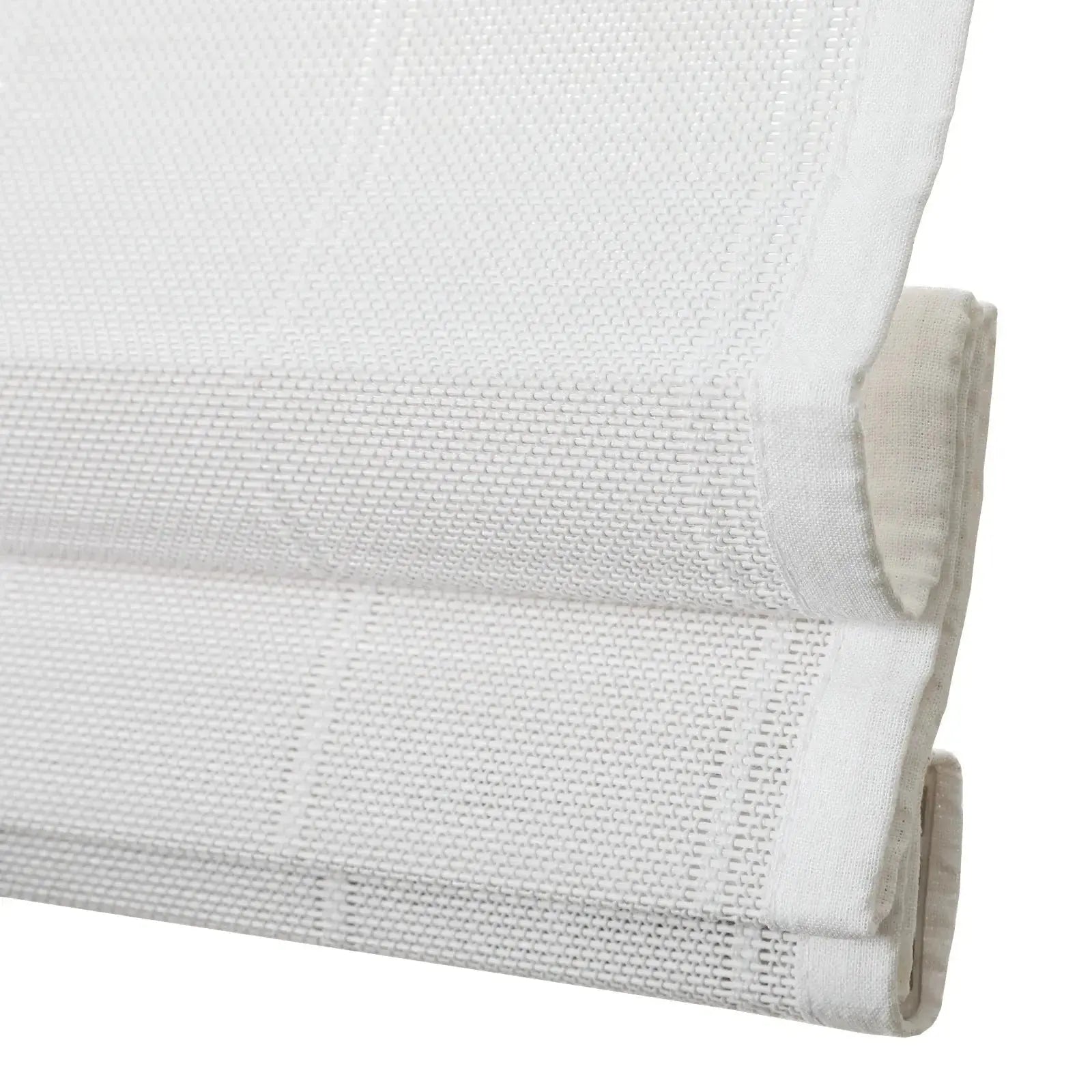 Sybil Bamboo Roman Blind - White TWOPAGES CURTAINS