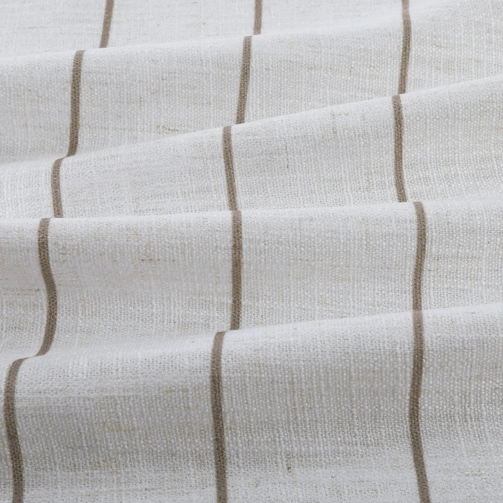 Stefana Silber Print Linen Blend Curtain Drapery Pleated?-TWOPAGES