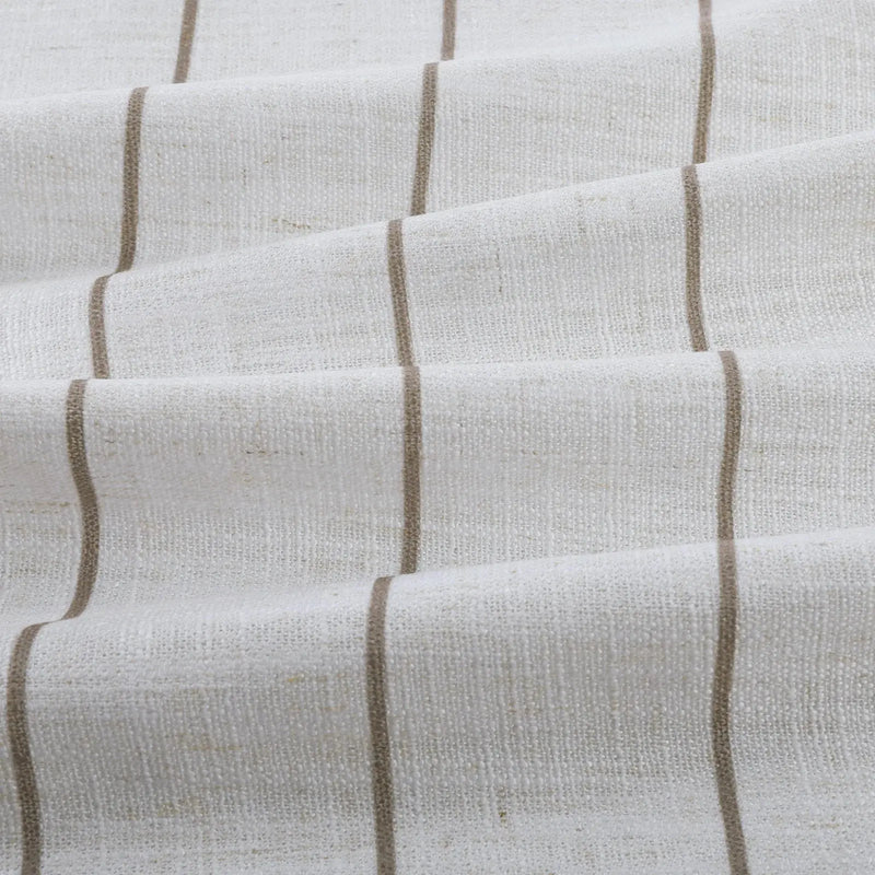 Stefana Silber Print Linen Blend Curtain Drapery Pleated?-TWOPAGES