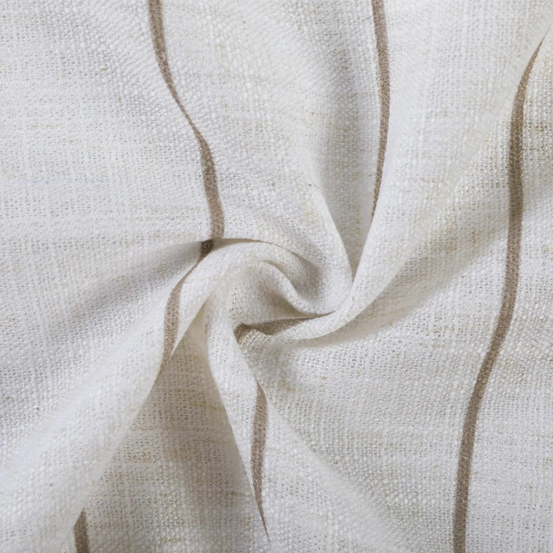 Stefana Silber Print Linen Blend Curtain Drapery Pleated?-TWOPAGES