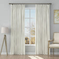 Stefana Silber Print Linen Blend Curtain Drapery Pleated?-TWOPAGES