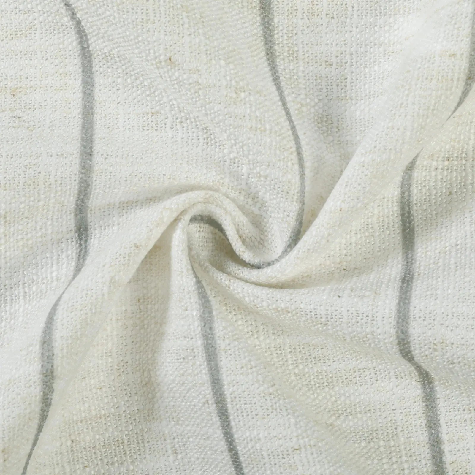 Stefana Silber Print Linen Blend Curtain Drapery Pleated?-TWOPAGES