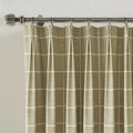 Stefana Silber Print Linen Blend Curtain Drapery Pleated?-TWOPAGES