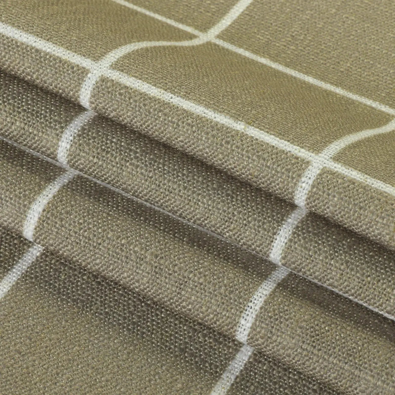 Stefana Silber Print Linen Blend Curtain Drapery Pleated?-TWOPAGES