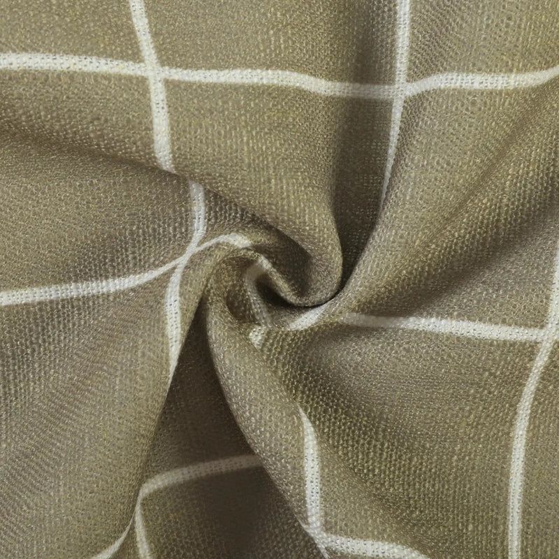Stefana Silber Print Linen Blend Curtain Drapery Pleated?-TWOPAGES