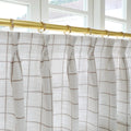 Stefana Silber Print Linen Pleated Cafe Curtains?-TWOPAGES