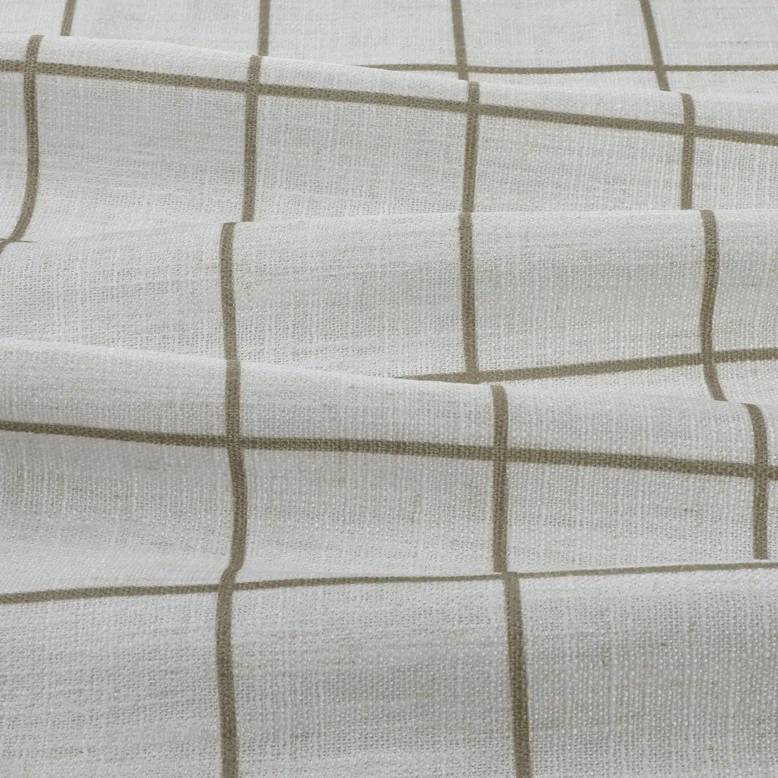 Stefana Silber Print Linen Blend Curtain Drapery Pleated?-TWOPAGES