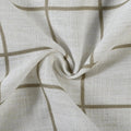 Stefana Silber Print Linen Blend Curtain Drapery Pleated?-TWOPAGES