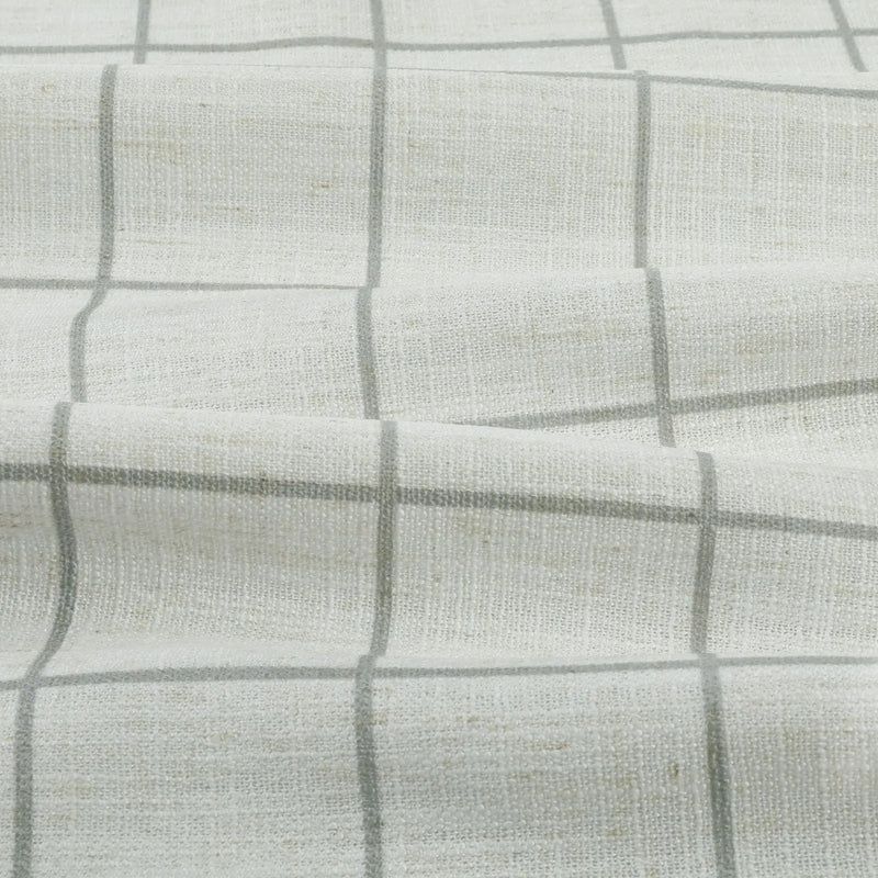 Stefana Silber Print Linen Blend Curtain Drapery Pleated?-TWOPAGES