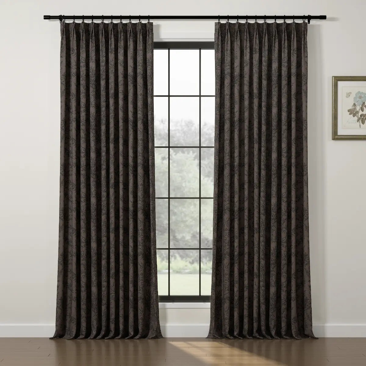 Sara Le Print Linen Drapery Pleated TWOPAGES