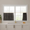 Sara Le Print Linen Pleated Cafe Curtains?-TWOPAGES