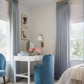 Isabella Heavyweight Cotton Curtain Pleated-?-TWOPAGES