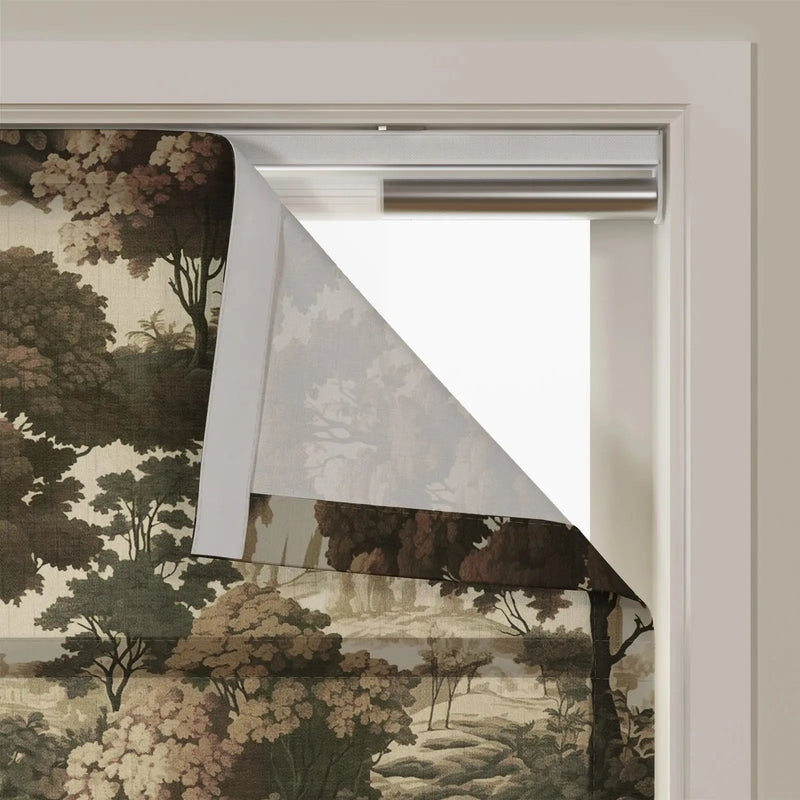 Sara Le x TWOPAGES Printed Linen Roman Blind Cordless