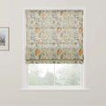 Holly Botanical Boho No-Drill Flat Fold Roman Blind Cordless