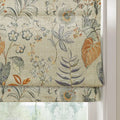 Holly Botanical Boho No-Drill Flat Fold Roman Blind Cordless