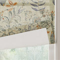Holly Botanical Boho No-Drill Flat Fold Roman Blind Cordless