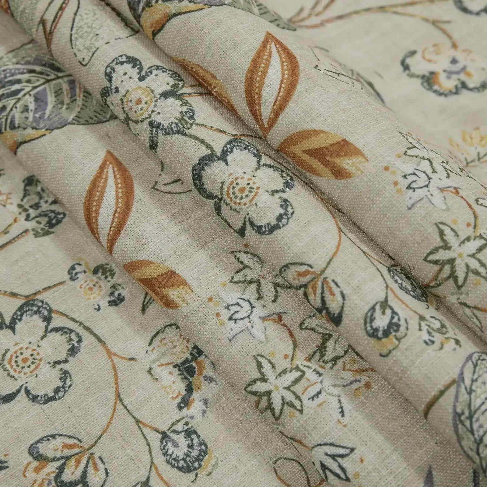 Holly Country Floral Drapery Pleated (102 inches Length Limit)?-TWOPAGES